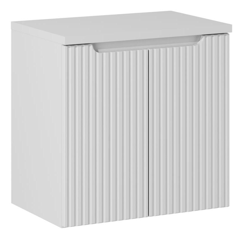 Darmowa Dostawa - Szafka z blatem 60x40x57 cm podumywalkowa wisząca biała Comad Nova White SETNOWBWHITE60CMD