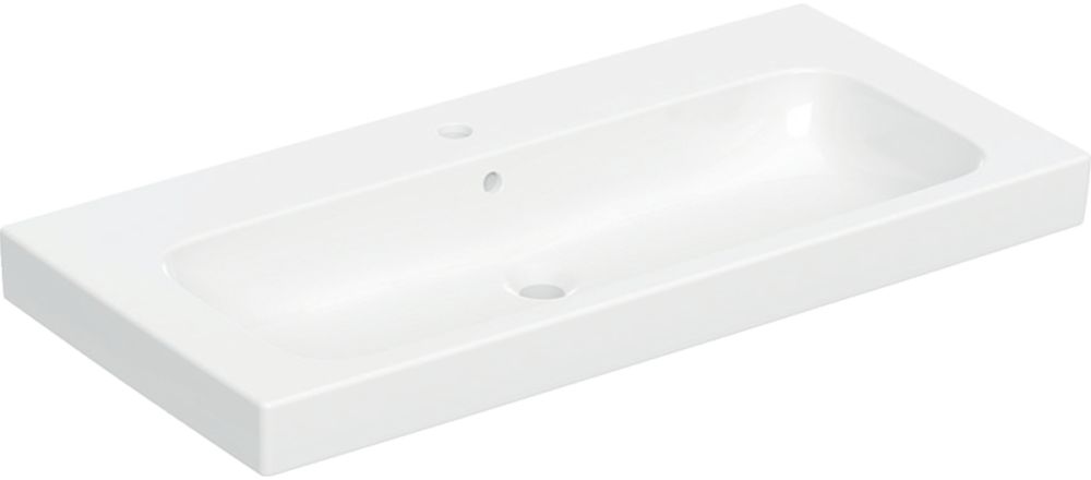 Darmowa Dostawa - Umywalka 100x48.5 cm prostokątna meblowa biała Geberit Modo 502876001