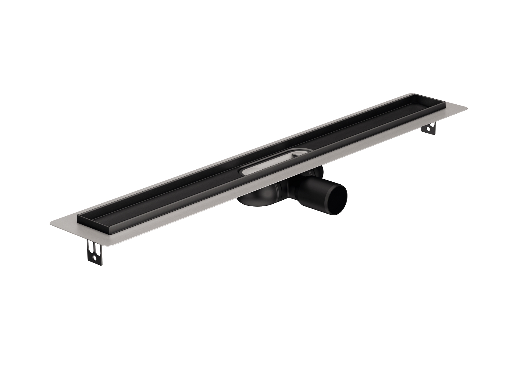 Darmowa Dostawa - Odpływ liniowy z rusztem czarnym 88.5 cm ACO ShowerDrain C Black 90109103