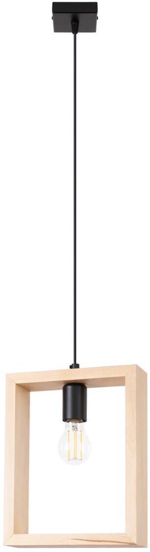 Darmowa Dostawa - Lampa wisząca 1x15 W drewno Sollux Lighting Aries SL1310