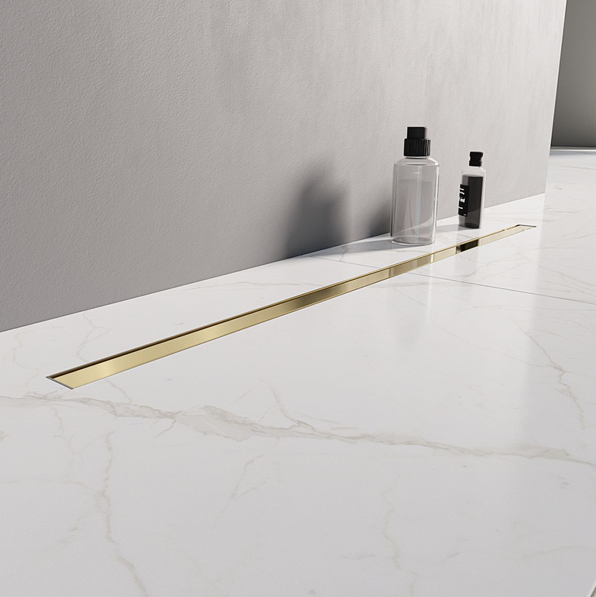 Darmowa Dostawa - Odpływ liniowy 90 cm złoty New Trendy Visio Slim Gold OL0084