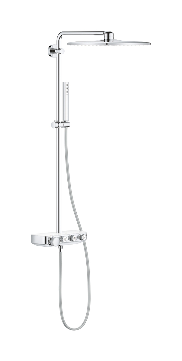 Darmowa Dostawa - Zestaw prysznicowy ścienny termostatyczny z deszczownicą starlight chrome Grohe Euphoria 26508LS0