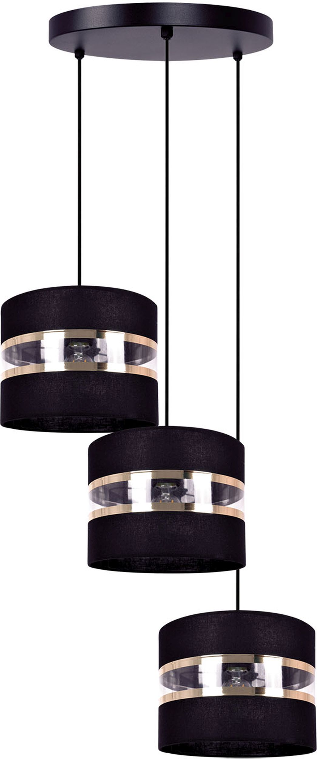 Darmowa Dostawa - Lampa wisząca 3x40 W czarny Kaja Nicea K5202