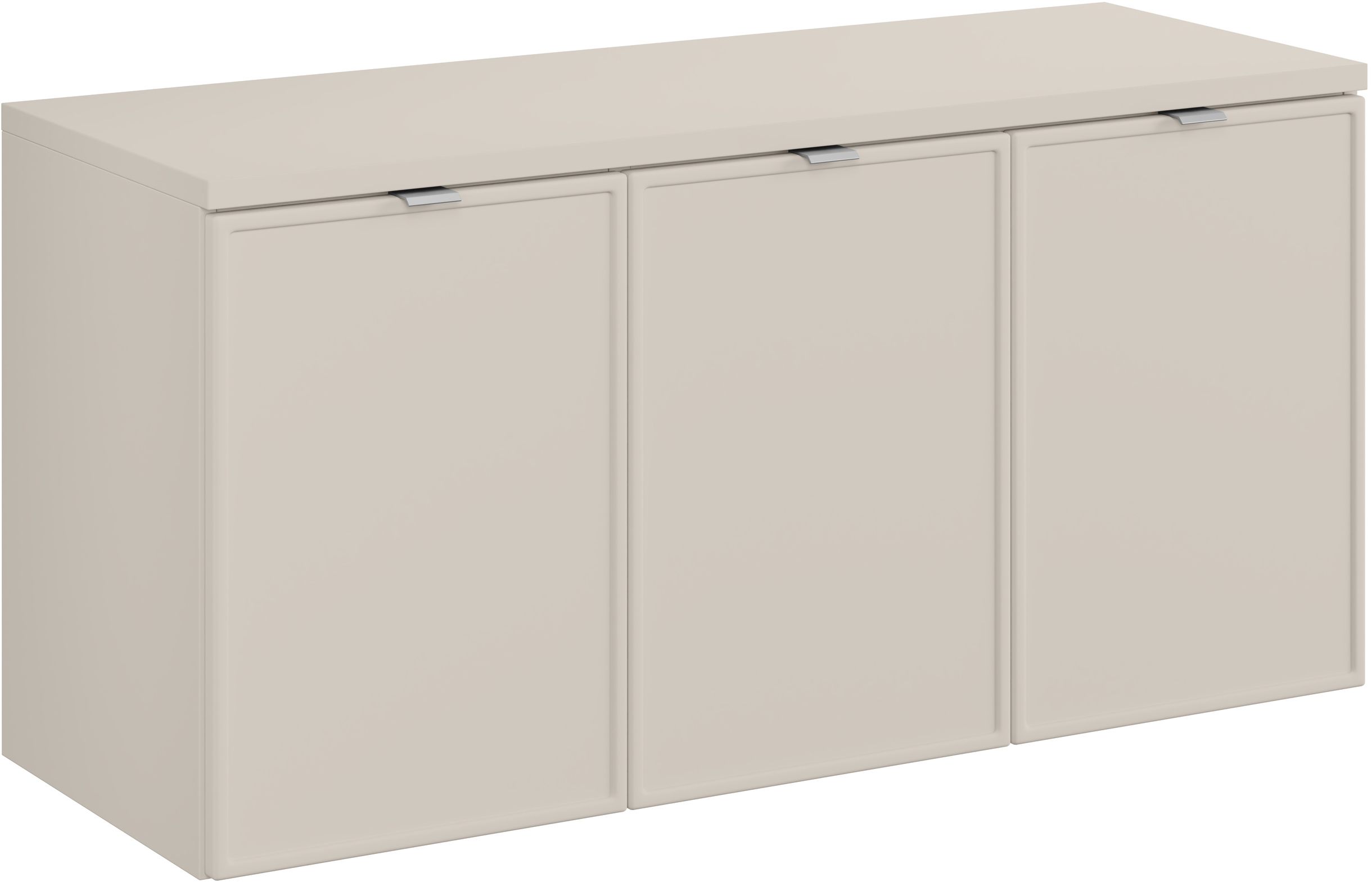 Darmowa Dostawa - Szafka z blatem 120x46x57 cm podumywalkowa wisząca beżowa Comad Bella Cashmere SETBCBCASHMERE120CM