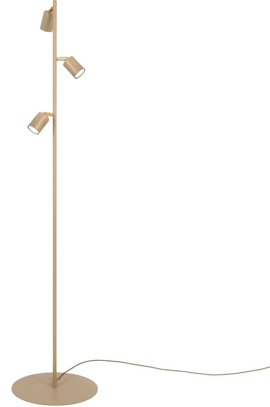 Darmowa Dostawa - Lampa stojąca 3x10 W złota-beżowa Kaja Mati K5825