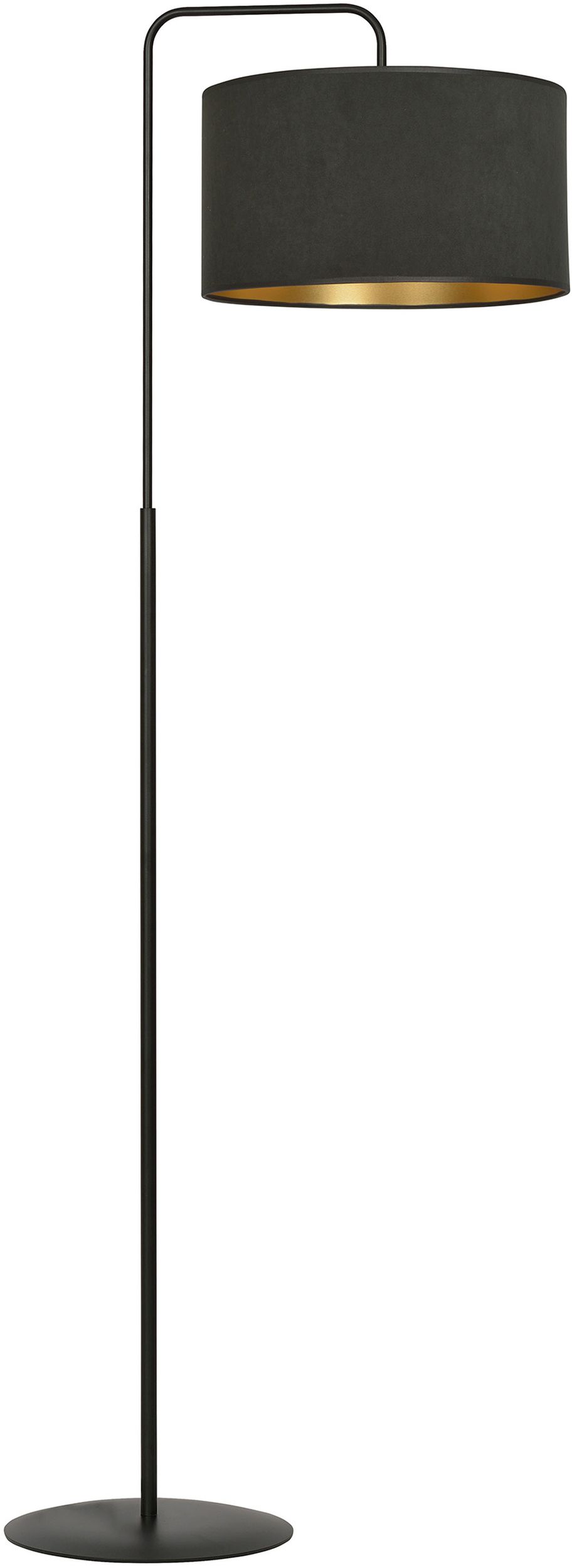 Darmowa Dostawa - Lampa stojąca 1x15 W czarna-złota Emibig Hilde 1054LP1
