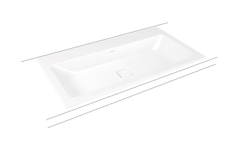 Darmowa Dostawa - Umywalka 90x50 cm prostokątna wpuszczana biała Kaldewei Cono 901706013001