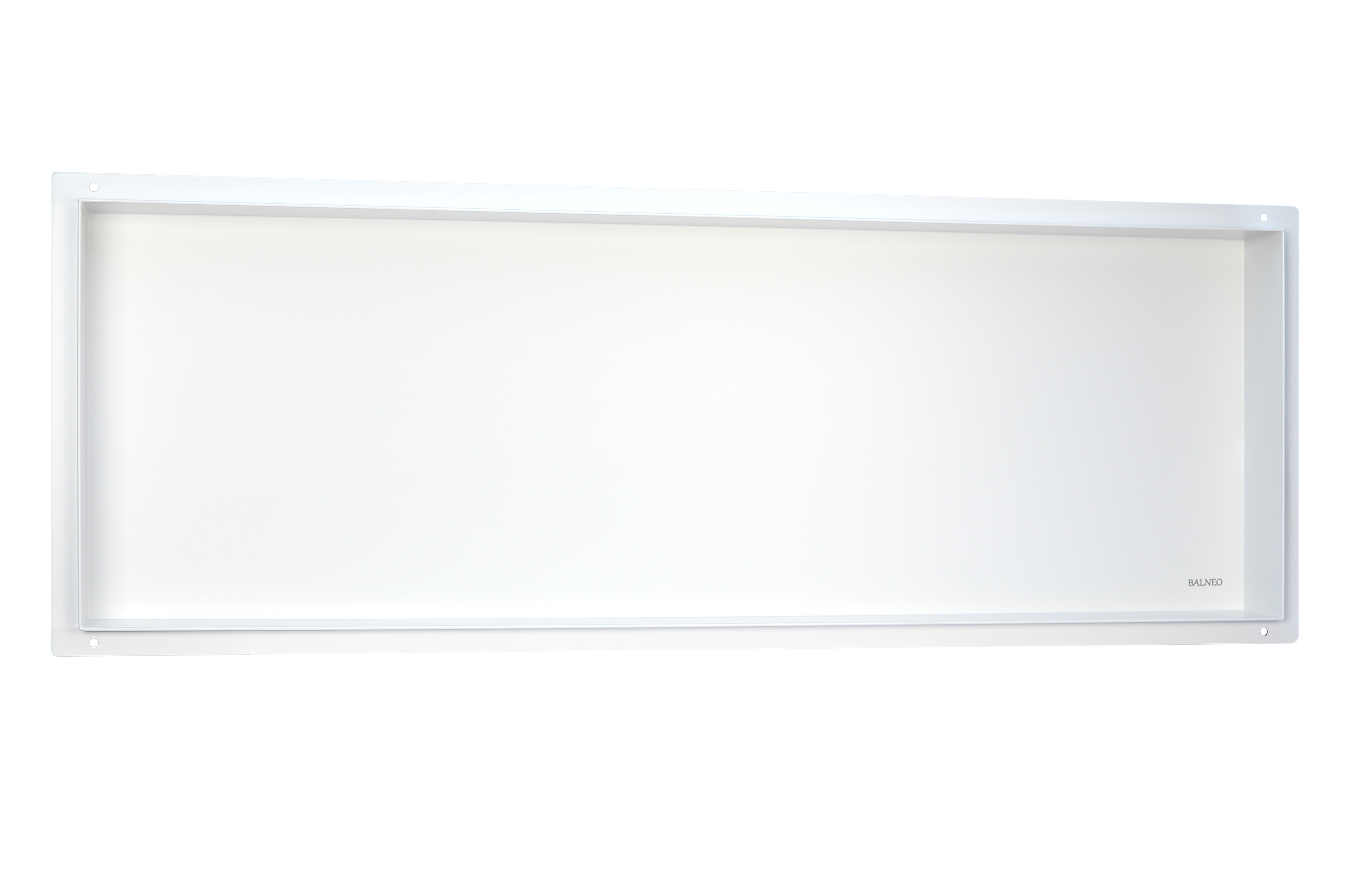 Darmowa Dostawa - Półka wnękowa 90 cm biała Balneo Wall-Box No Rim White OBWH5NR