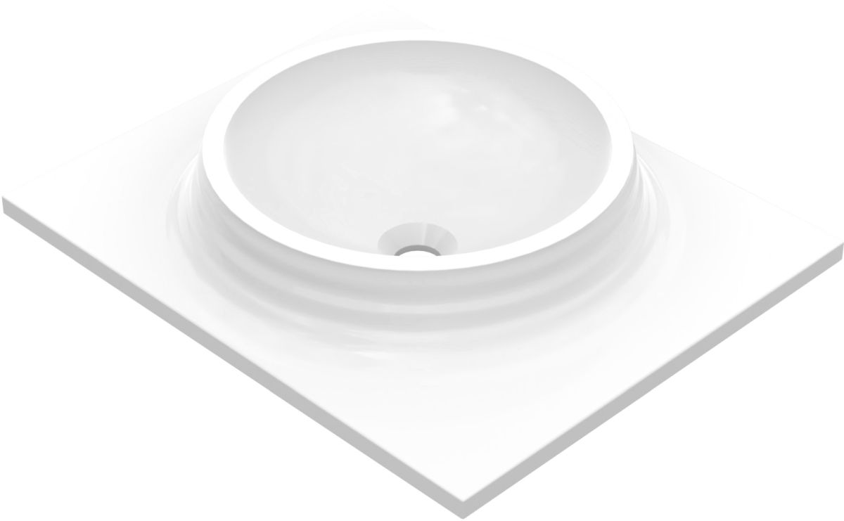 Darmowa Dostawa - Umywalka 60x50 cm prostokątna wpuszczana biała Vayer Boomerang 0600500123101X0B