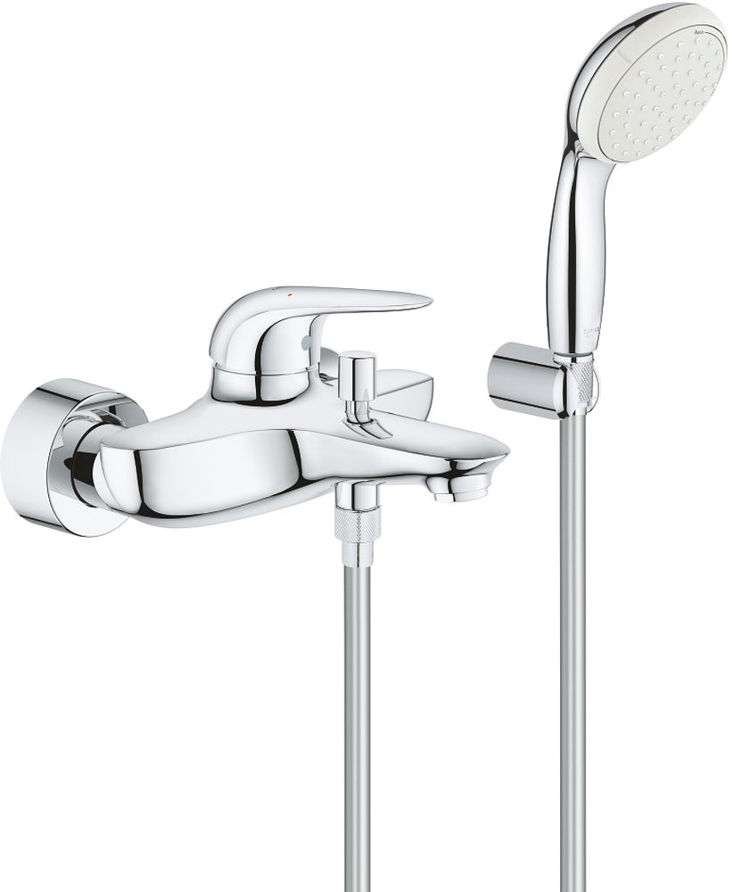 Darmowa Dostawa - Bateria wannowo-prysznicowa ścienna starlight chrome Grohe Eurostyle 2372930A