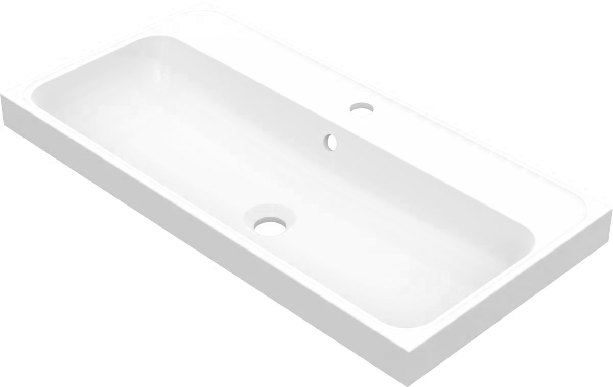 Darmowa Dostawa - Umywalka 60x40 cm prostokątna wpuszczana biała Vayer Cygnus 0600400103101XX