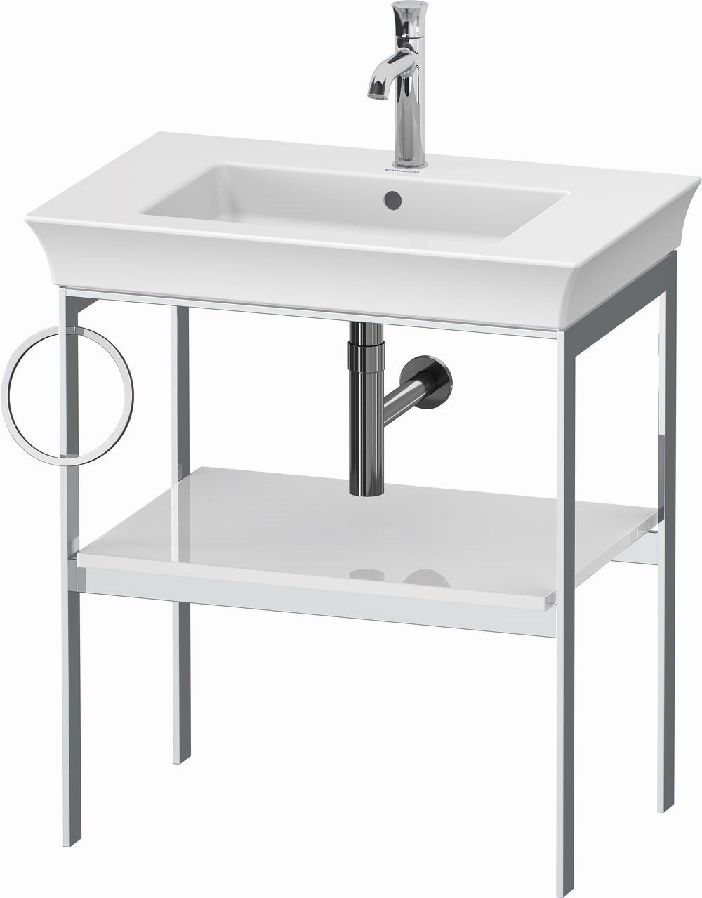 Darmowa Dostawa - Konsola podumywalkowa 68.4x45x76 cm biała Duravit White Tulip WT4543L8585