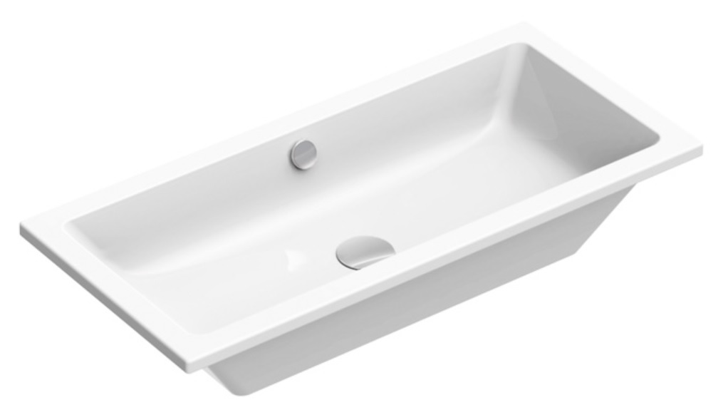 Darmowa Dostawa - Umywalka 80x37 cm prostokątna wpuszczana-podblatowa biała Catalano Zero 0124810001