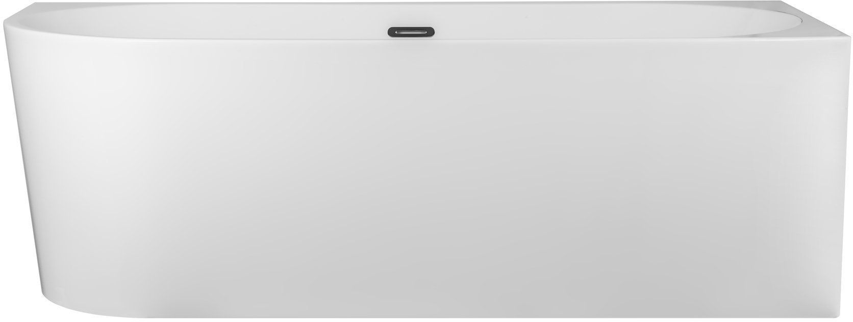 Darmowa Dostawa - Wanna narożna 160x75 cm owalna biały Corsan Intero E230LPRAWAOEM