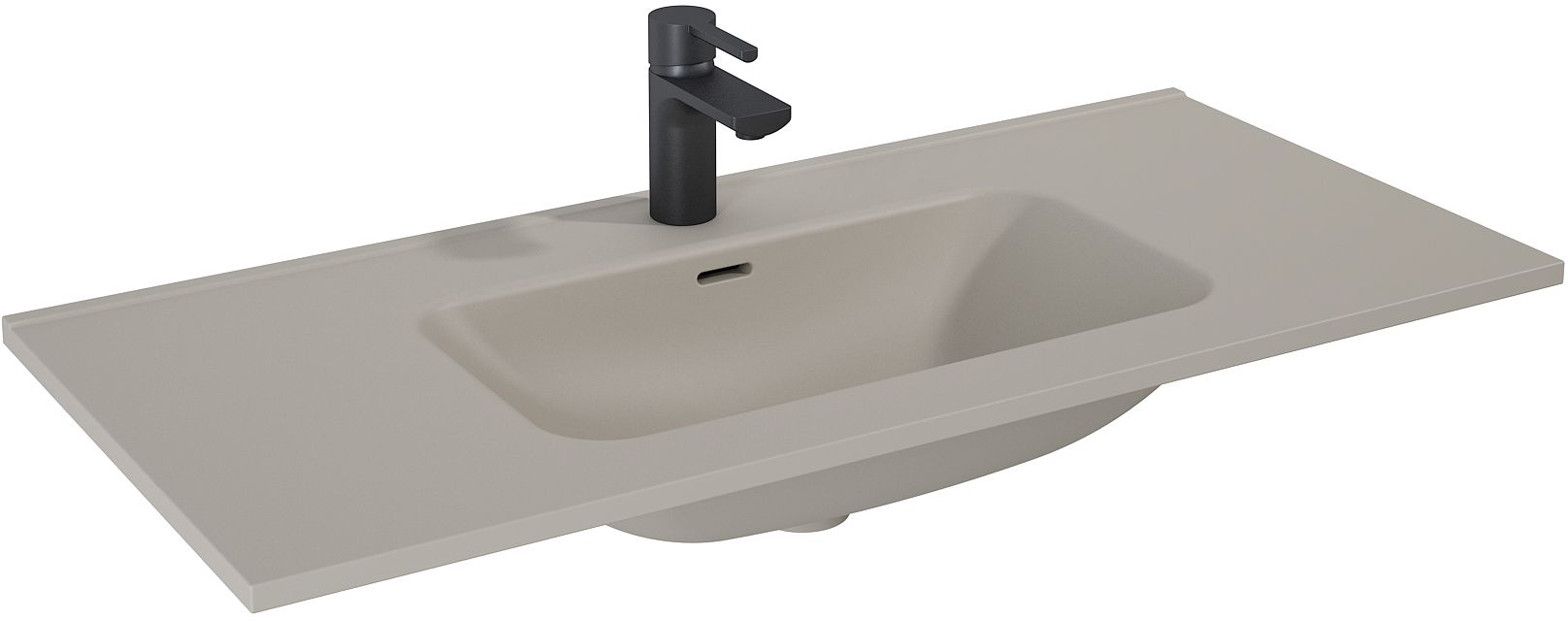 Darmowa Dostawa - Umywalka 100.8x46 cm prostokątna meblowa brąz/beż Elita Skappa RE041003067020