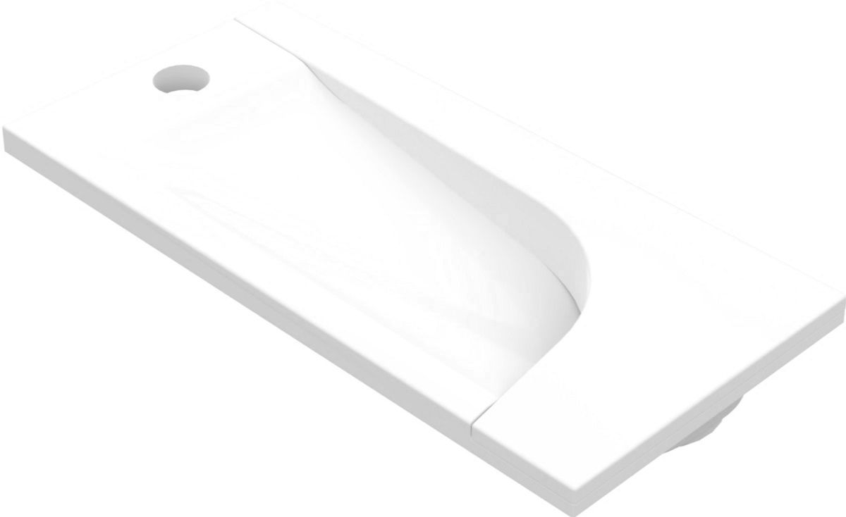 Darmowa Dostawa - Umywalka 50x24 cm prostokątna wpuszczana biała Vayer Boomerang 0500240063101X0
