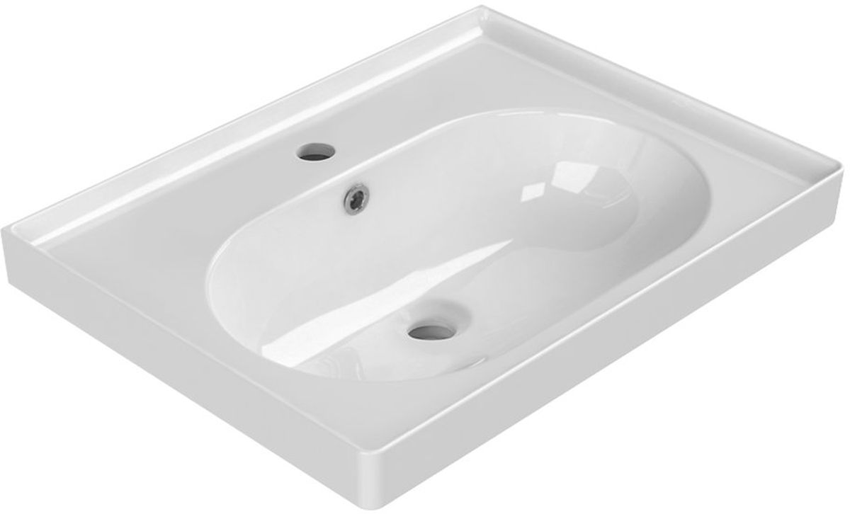 Darmowa Dostawa - Umywalka 60.2x44.8 cm prostokątna ścienna biała Sapho Brand TU0428