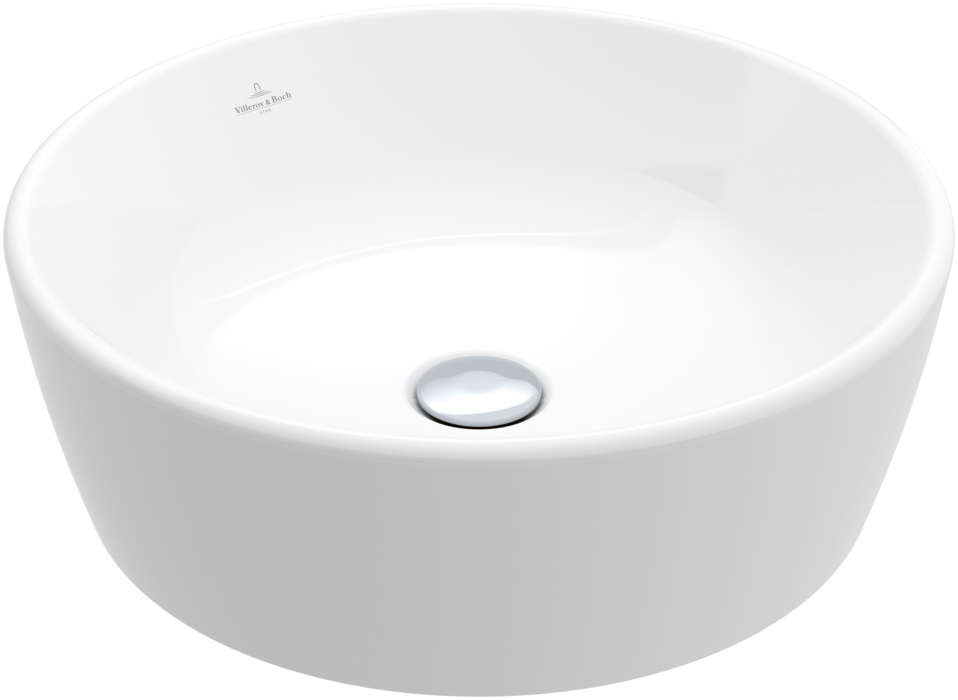 Darmowa Dostawa - Umywalka 45x45 cm okrągła nablatowa biała Villeroy & Boch Architectura 5A2545R1