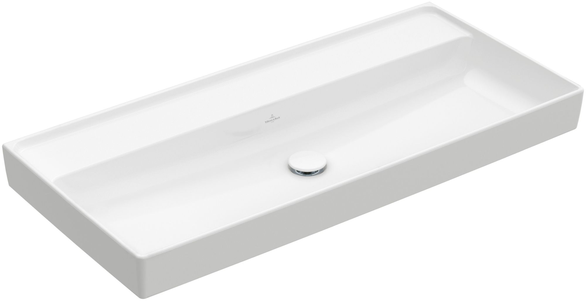 Darmowa Dostawa - Umywalka 100x47 cm prostokątna ścienna-meblowa biała Villeroy & Boch Collaro 4A33A3R1