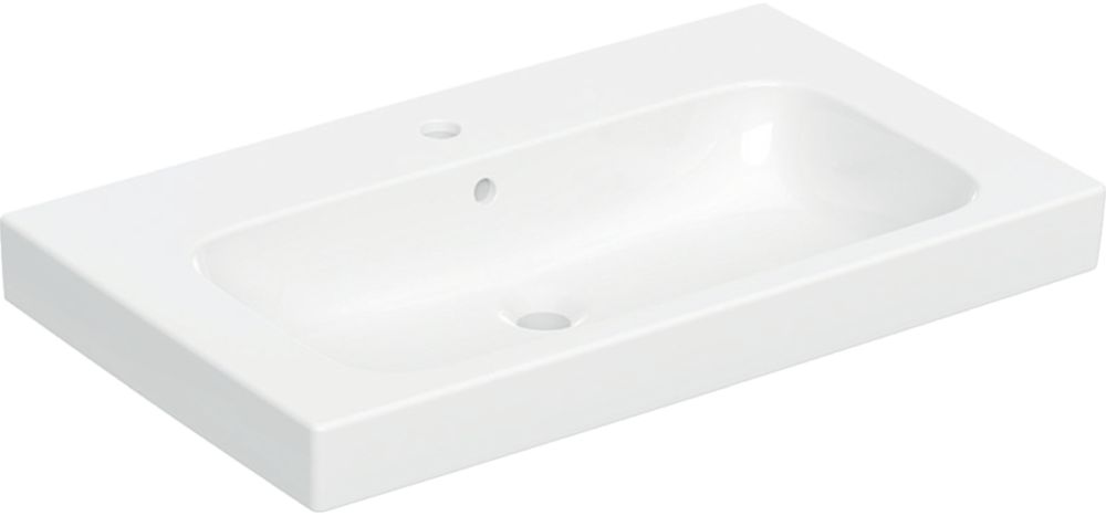 Darmowa Dostawa - Umywalka 80x48.5 cm prostokątna meblowa biała Geberit Modo 502859001