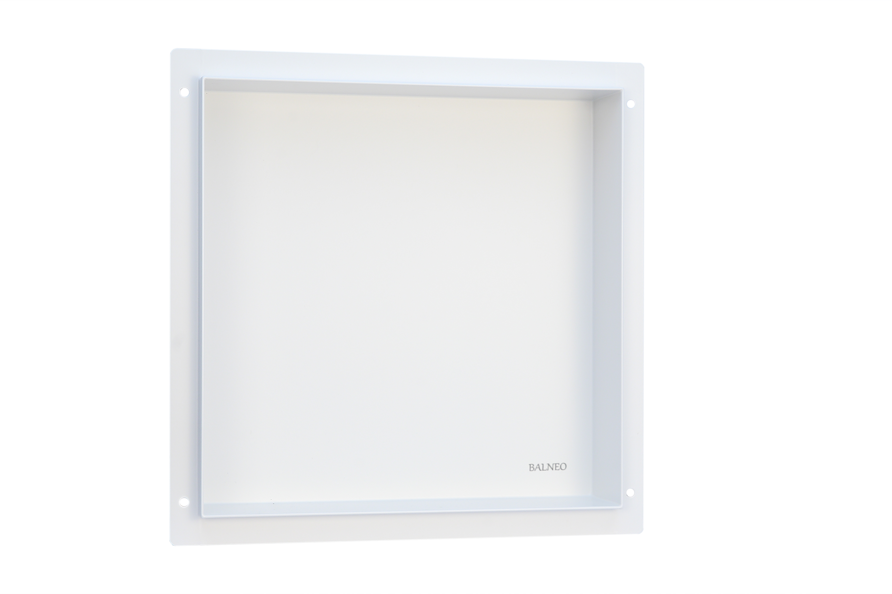Darmowa Dostawa - Półka wnękowa 30 cm biała Balneo Wall-Box No Rim White OBWH1NR