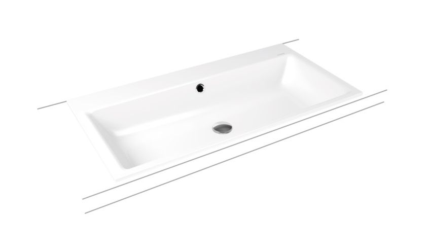 Darmowa Dostawa - Umywalka 90x46 cm prostokątna wpuszczana biała Kaldewei Puro 900206013001