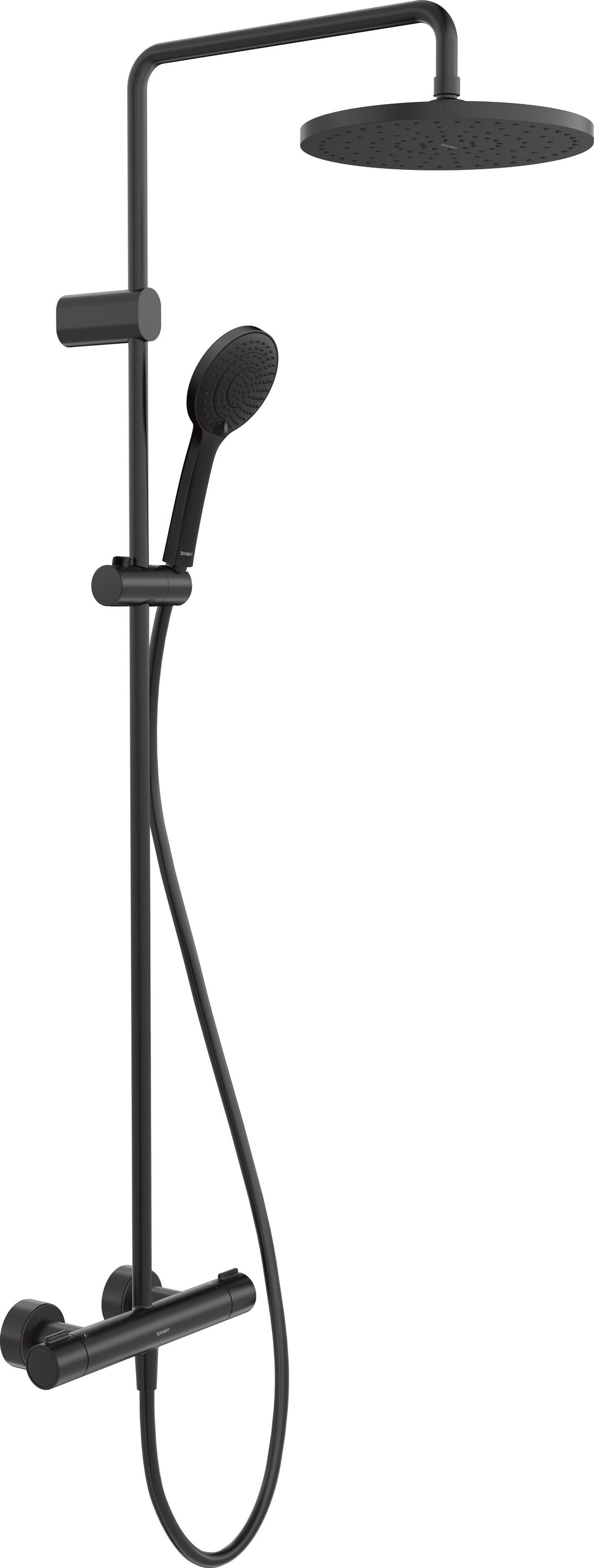 Darmowa Dostawa - Zestaw prysznicowy ścienny czarny Duravit Shower Systems TH4282008046