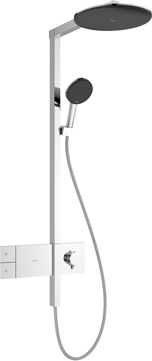 Darmowa Dostawa - Zestaw prysznicowy ścienny termostatyczny z deszczownicą chrom Hansgrohe Raindance Alive S 24582000