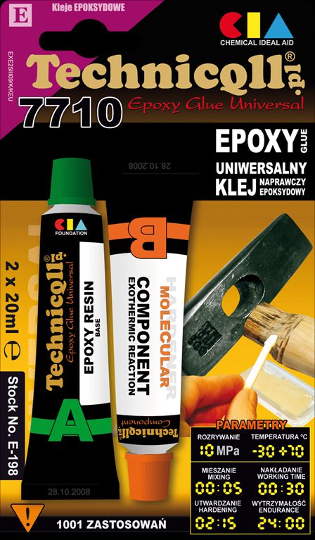 TECHNICQLL KLEJ UNIWERSALNY EPOKSYDOWY E198 - Petrostar
