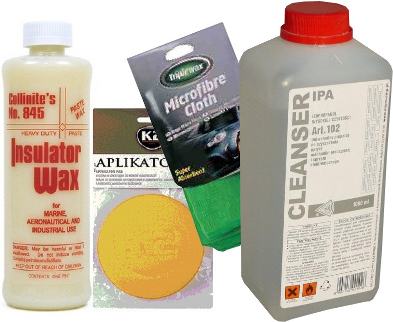 COLLINITE INSULATOR WAX 845 2XAPLIKATOR+MIKROFIBRA+IPA - Petrostar