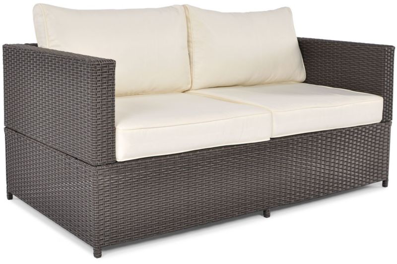 Sofa ogrodowa Bettso Malaga dwuosobowa brązowy 1szt.