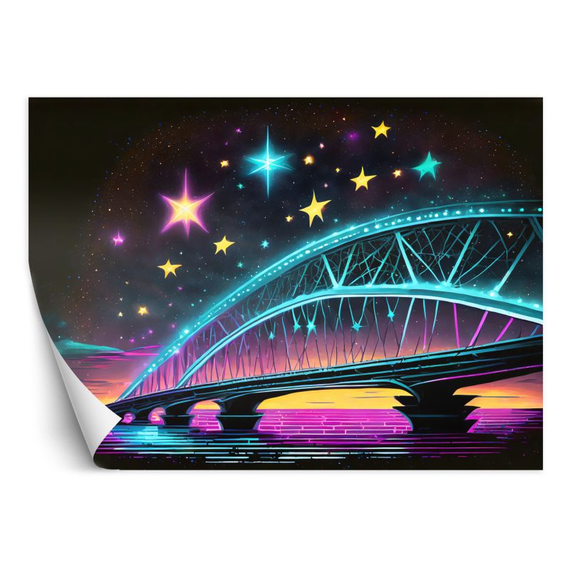 Fototapeta Feeby Neonowa architektura mostu 100x70 1 szt