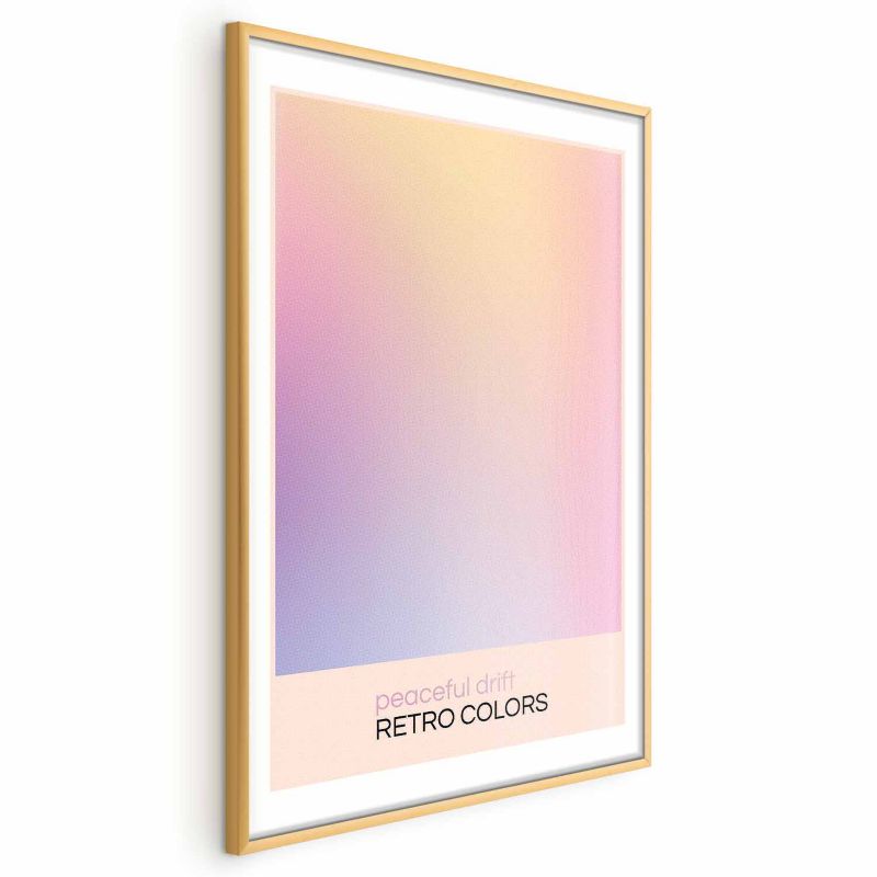 Plakat Artgeist Peaceful Drift 40x60 cm z ramą złotą 1 szt