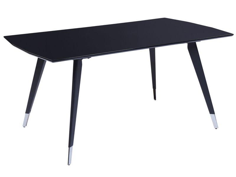 Stół do jadalni Mossle 90 cm 160 cm Czarny 1 szt.