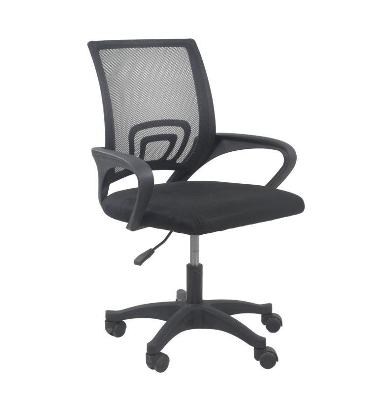 Fotel Topeshop Obrotowy Moris - Czerń 48x59x92 cm 1 szt.