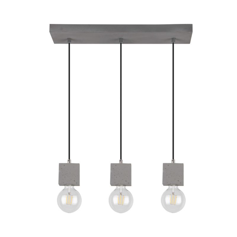 Lampa Wisząca SPOT Light 3xE27 Max.60W Klasyczny Szary Beton, Polski Producent, 1 szt.