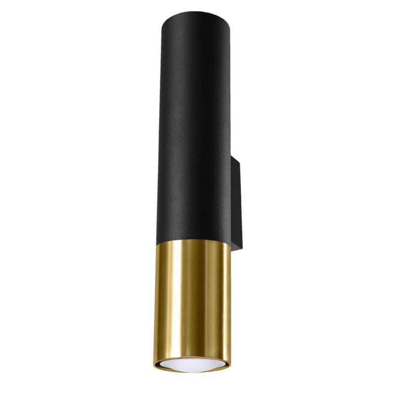 Kinkiet Sollux Lighting LOOPEZ czarny/złoty 1 szt.