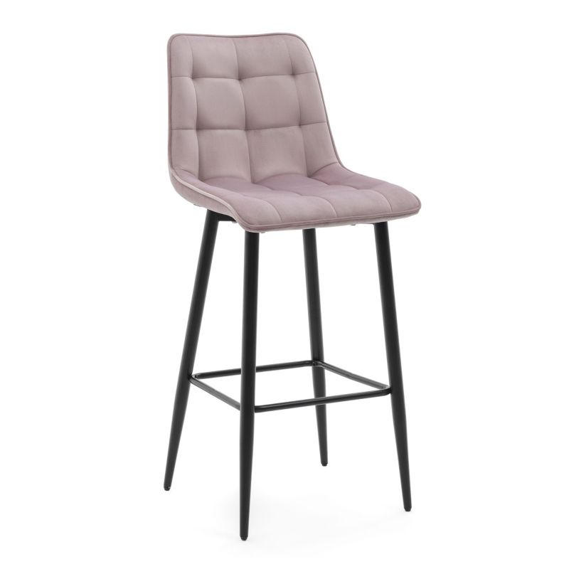 Hoker barowy tapicerowany New Home CHIC różowy welurowy bluvel 1 szt.