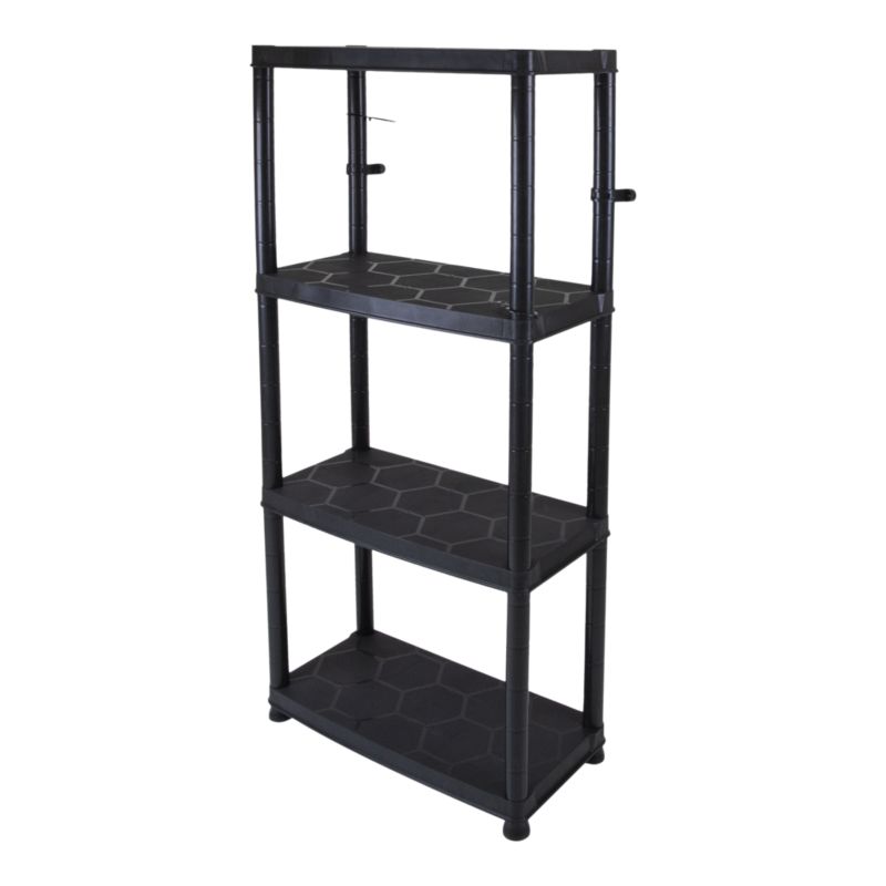 Regał plastikowy 130 x 60 x 30 cm 4 półki 25 kg