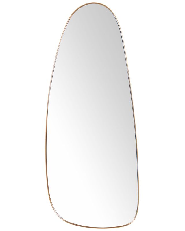 Lustro ścienne Cergy 39 cm 95 cm Metal Złoty 1 szt.
