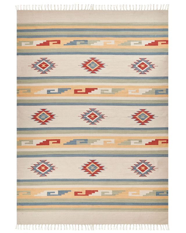 Dywan bawełniany kilim 200 x 300 cm wielokolorowy Aparan 1 szt.