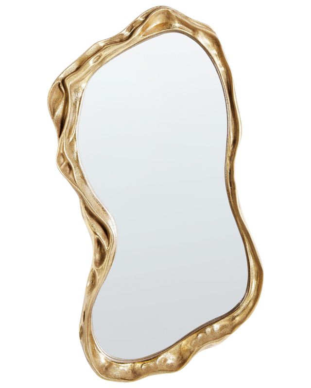 Lustro ścienne Sery 38 cm 75 cm Złoty 1 szt.