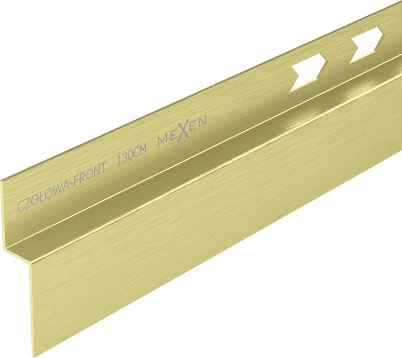 Listwa brodzikowa Mexen Line-B złoty szczotkowany 130 cm 1 szt.