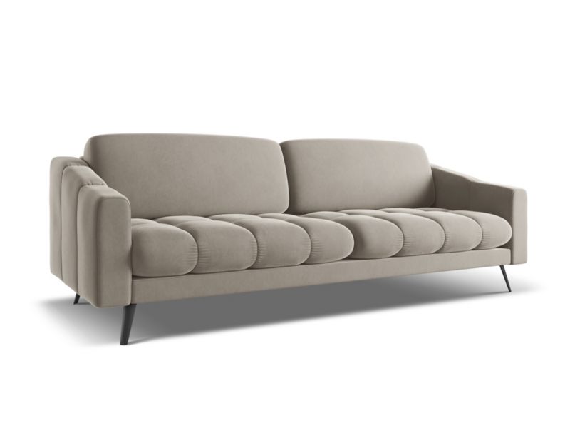 Kanapa 4-osobowa Makamii Nalu z weluru 238x95 cm kreci 1 szt.