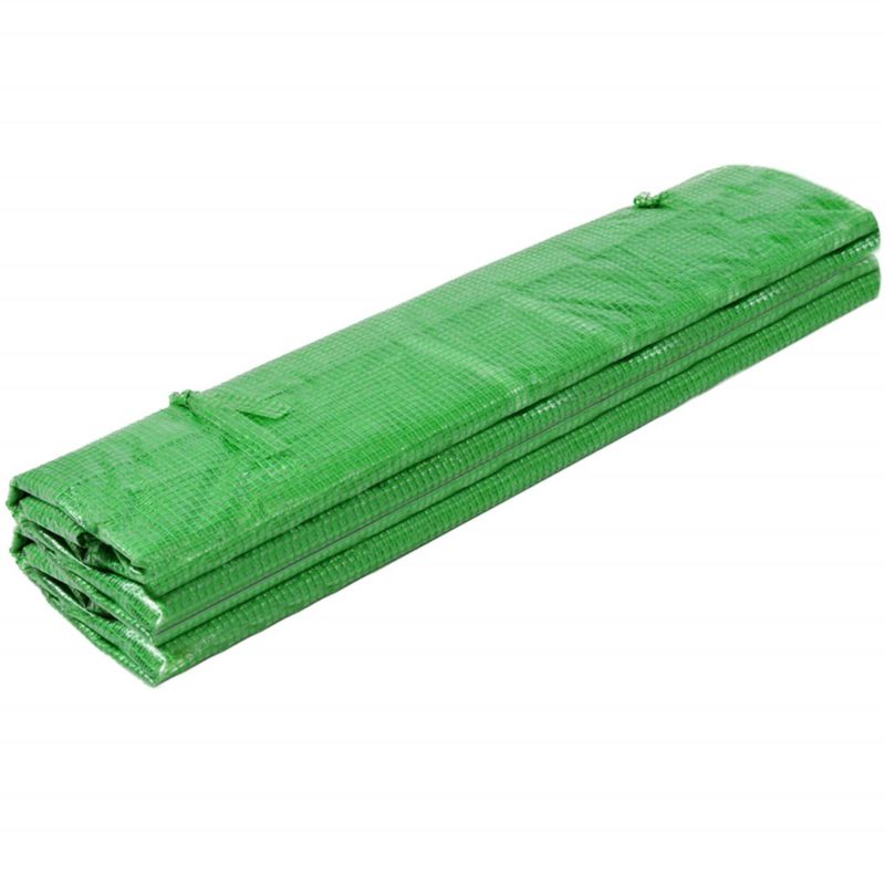Folia zapasowa do tunelu ogrodowego Springos 2x2x2 m poszycie na szklarnię UV-4 140gs/m zielone 1 szt.