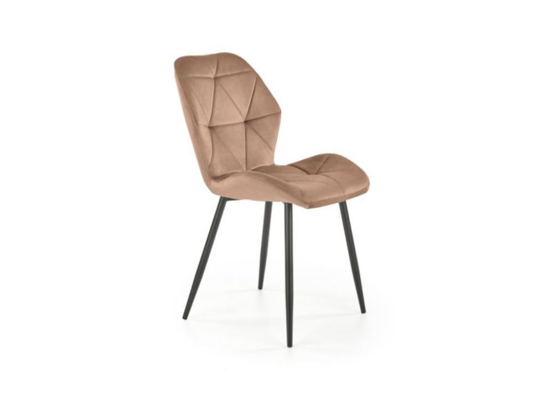 Krzesło Halmar tapicerowane K453 VELVET beżowe 1 szt