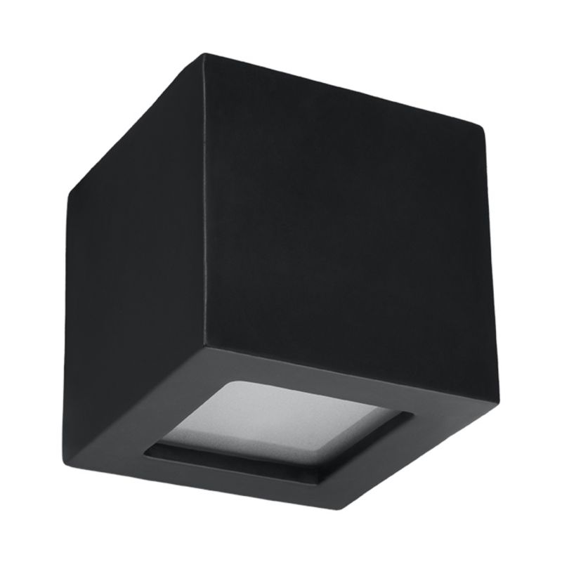 Kinkiet Sollux Lighting ceramiczny LEO czarny 1 szt.