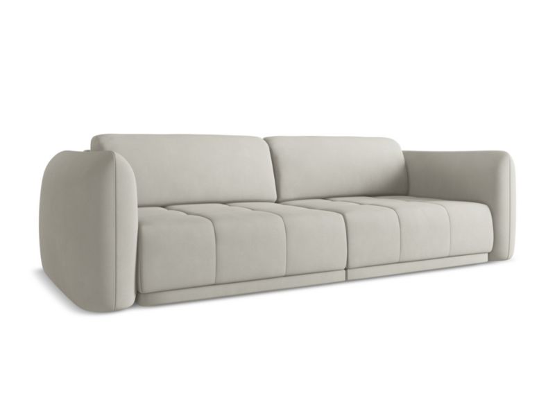 Kanapa 4-osobowa Makamii Hoku z tkaniny szenilowej 250x105 cm beżowy 1 szt.