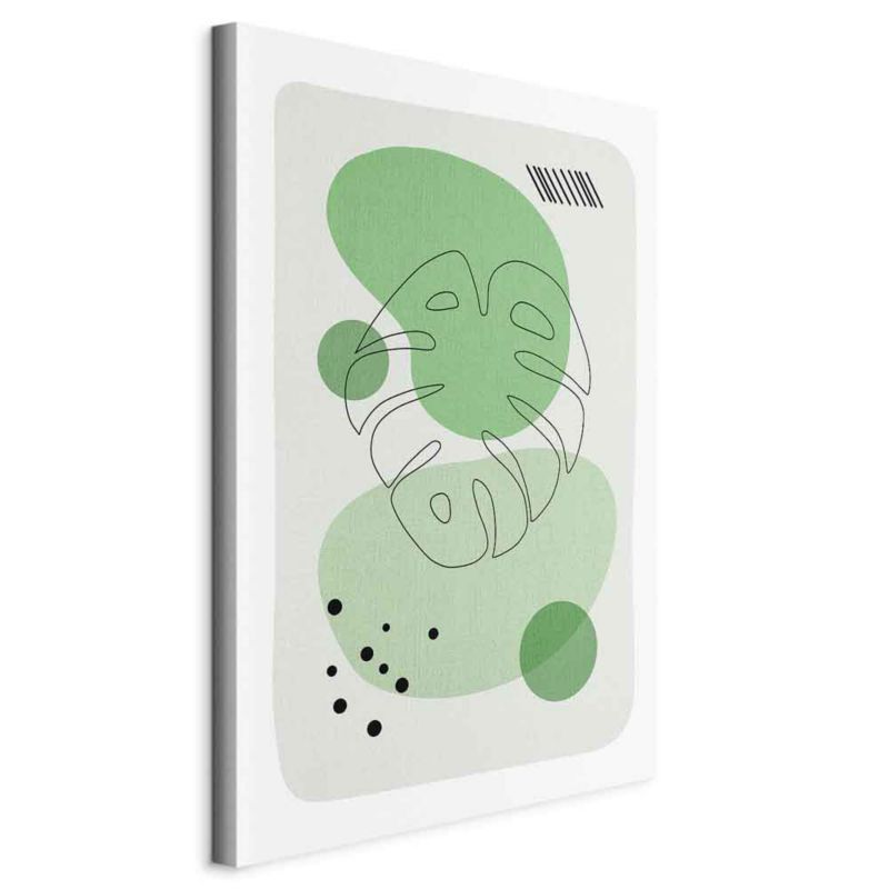 Obraz Artgeist Zielona Monstera 20 x 30 cm płótno włoskie 1 szt