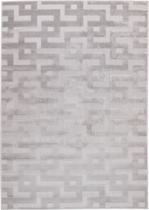 Dywan Multidecor Dora OUTDOOR na zewnątrz i do wewnątrz 160 x 220 cm labirynt szary 1 szt.